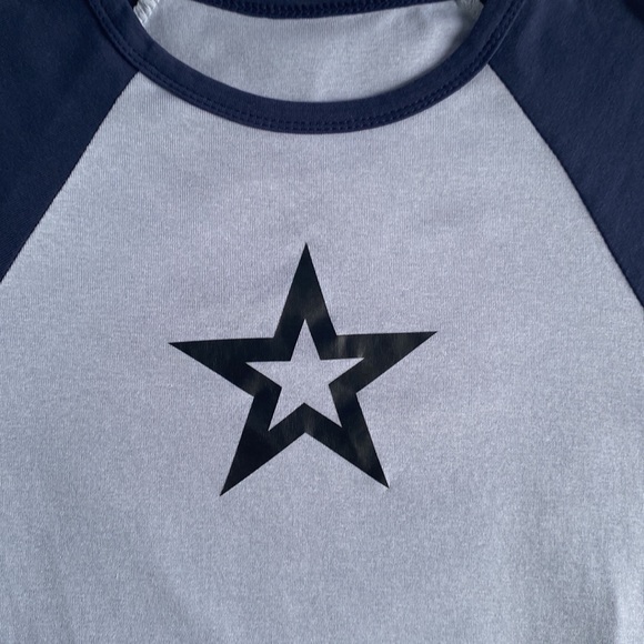 blue star t shirt from yesstyle worn minimally and in brand new condition - Picture 2 of 3